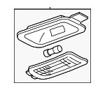 15037600 - Body: Dome Lamp for Chevrolet: Silverado 1500, Silverado 2500 | GMC: Sierra 1500, Sierra 2500 Image