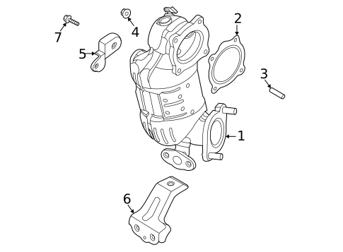 Exhaust Components for 2024 Kia Sorento #1
