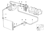 64538391218 - Heater and Air Conditioning: Pressure Hose Assy Compressor-Condenser for BMW Image