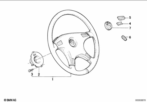 Steering Wheel for 1992 BMW 535i #1