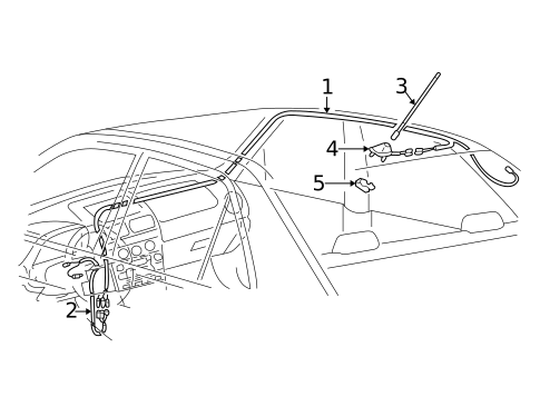 Antenna & Radio for 2001 Lexus IS300 #0