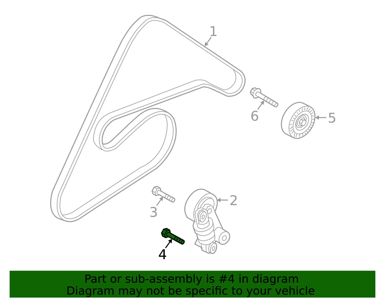 25283-3C100 - Belt Tensioner Adjust Bolt 2009-2026 Hyundai | Hyundai ...
