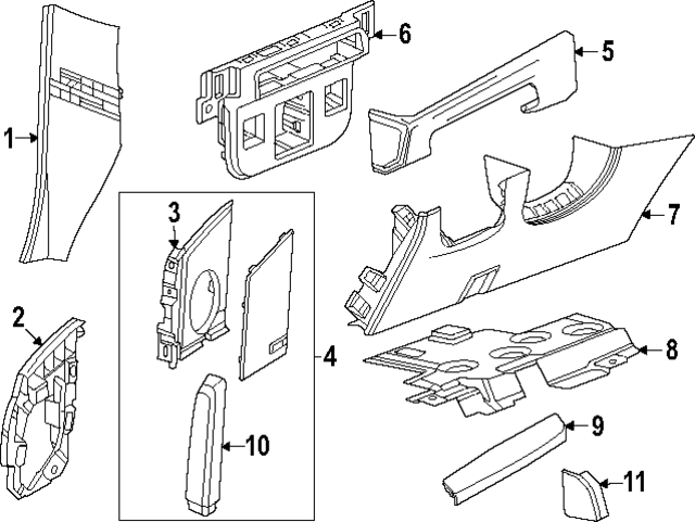 85691510 - : Trim Pad for Cadillac: Escalade, Escalade ESV Image