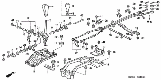Shift Lever for 2001 Acura NSX #0