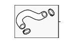 8W0145738C - Cooling System: Pressure Hose for Audi Image