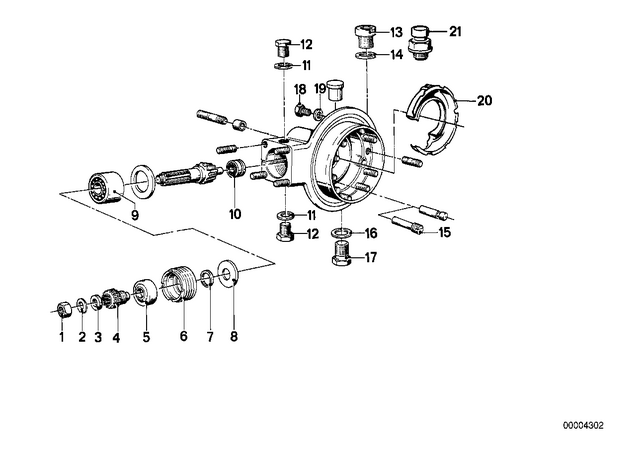 33121233302 - Rear Axle, Rear-Wheel Drive, Suspension: Gasket Ring - 16.2X22.5X3 Pur for BMW-Motorrad Image