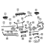 6PK861S3AB - Interior Trim: Air Conditioning &amp; Heater Outlet for Jeep: Grand Cherokee, Grand Cherokee L Image