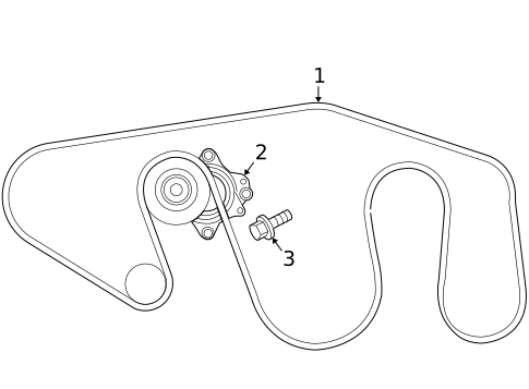 Accessory Drive Belt System Components for 2012 Nissan Pathfinder #0