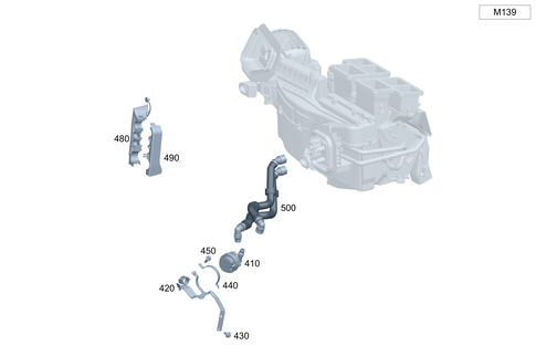 Heating Water Line for 2016 Mercedes-Benz GLA 45 AMG&reg; #0