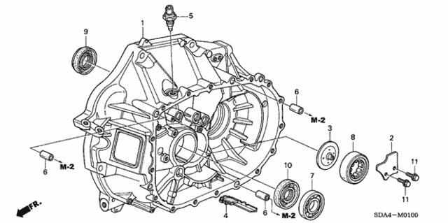 MT Clutch Case (L4) for 2006 Honda Accord #0