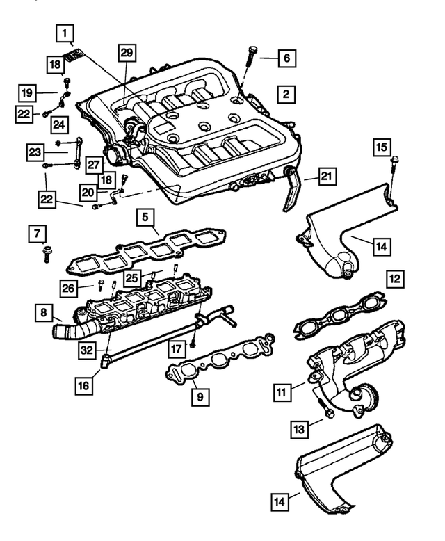 5101819AA - : Intake Manifold Plenum for Mopar Image