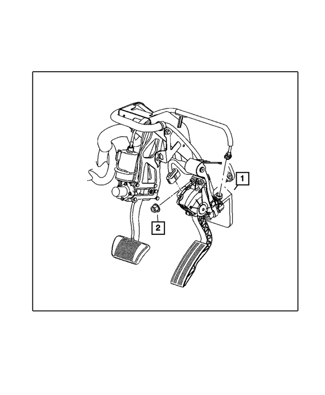 53013898AE - Fuel: Accelerator Pedal for Mopar Image