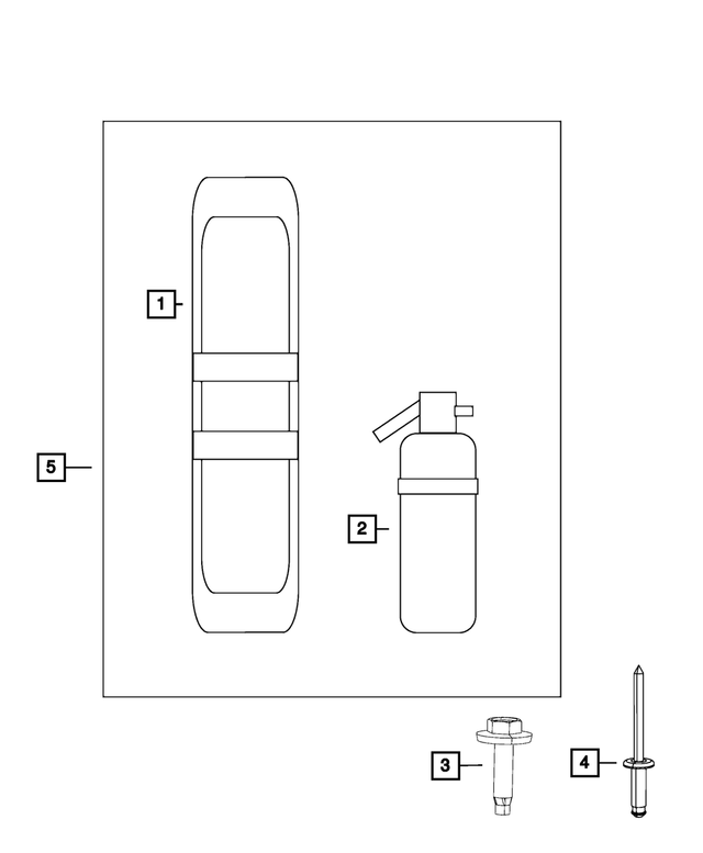 55352852AA - Wheels: Tool Set for Mopar Image image