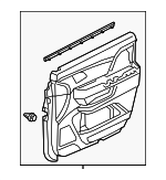 83551TK8A03ZC - : 2014-2017 Honda Odyssey - Lining L Front Door Assembly (Lower) *YR400L* (Sienna Beige) for Honda: Odyssey Image