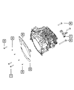 6106054AA - C635; 6-Speed; Manual Transaxle: Hex Flange Head Bolt for Mopar Image