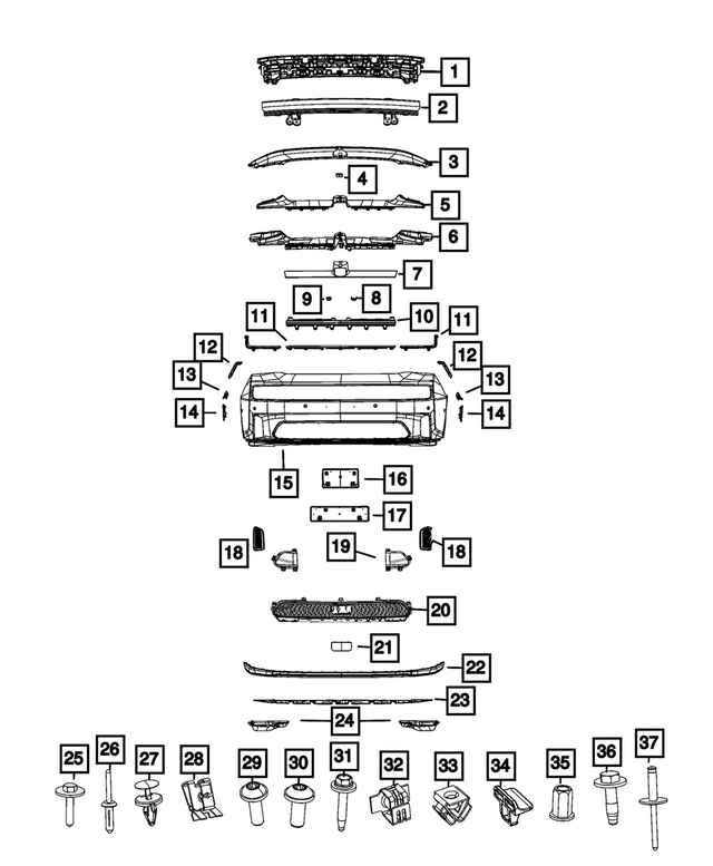 7LY11DX8AB - : Inner Spoiler, Lower Front for Mopar Image