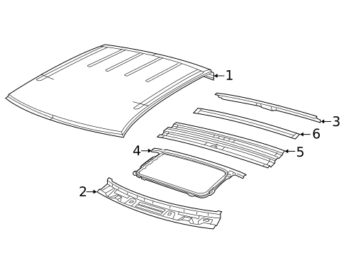 Roof & Components for 2014 Ram 1500 #0