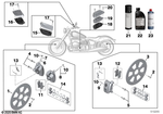 34119444024 - : Set Of Mounting Parts, Brake Pads for BMW-Motorrad Image