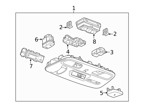 Overhead Console for 2023 Chevrolet Camaro #0