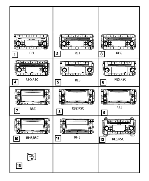 Radio, Antenna, Speakers, DVD, and Video systems for 2012 Dodge Caliber #0