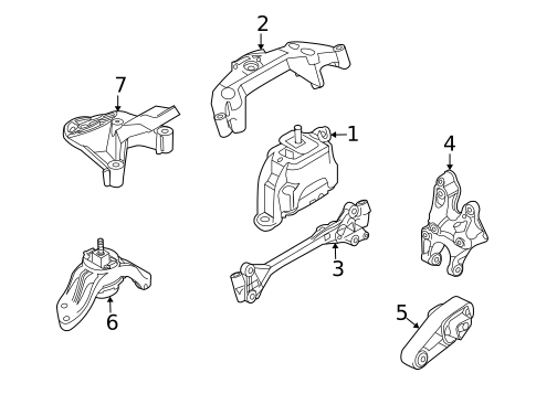 Engine & Trans Mounting for 2013 Mini Cooper #0