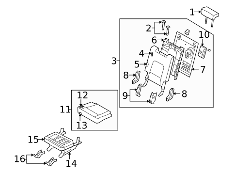 Third Row Seats for 2009 Hyundai Veracruz #0