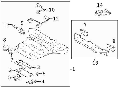 Overhead Console for 2022 Subaru Ascent #0