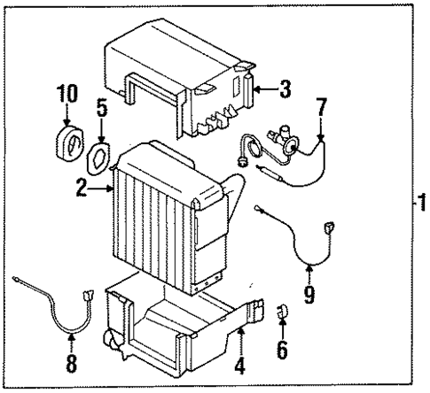 Evaporator Components for 1998 Dodge Avenger #0