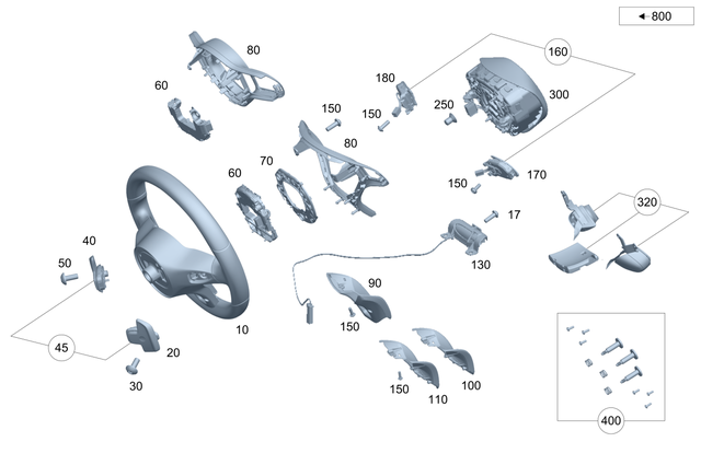 4605400 - Steering: Steering Wheel for Mercedes-Benz: E300, E350, E43 AMG, E53 AMG, E63 AMG S Image image