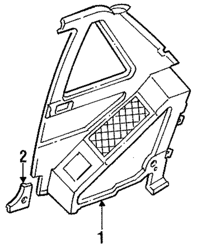 7690057A01 - : Quarter Trim Panel for Nissan Image