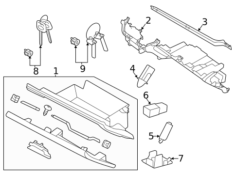 Glove Box for 2024 Subaru Legacy #0