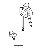 57494AL00A - Body: Cylinder &amp; Keys for Subaru: Ascent, Impreza, Legacy, Outback Image