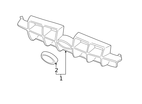 Grille & Components for 2000 Hyundai Accent #0