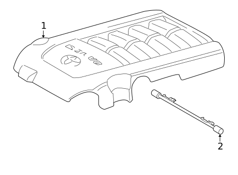 Engine Appearance Cover for 2012 Toyota Sequoia #0