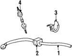 F1VY5A772A - Suspension: Stabilizer Bar for Ford: Crown Victoria | Lincoln: Town Car | Mercury: Grand Marquis, Marauder Image