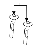 CU5Z96610A16CC - Body: Headrest Guide for Ford: Taurus | Lincoln: MKS, MKT, MKZ Image