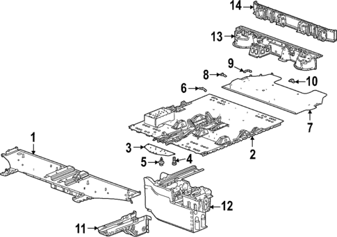Floor for 2024 GMC Hummer EV Pickup #0