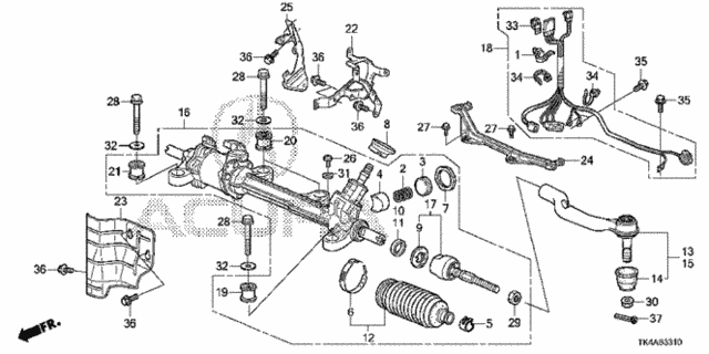 P.S. Gear Box (Eps) for 2014 Acura TL #0