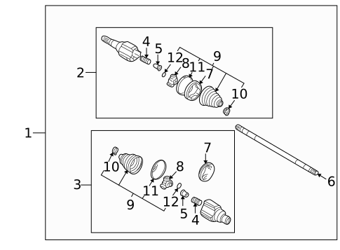 Drive Axles for 2006 Saturn Relay #1