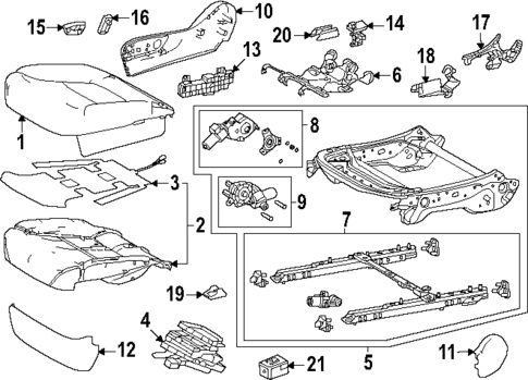 Passenger Seat Components for 2025 Toyota 4Runner #0