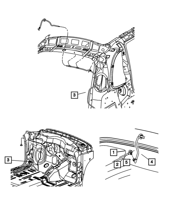 5288702AB - Electrical: Rear Washer Hose for Mopar Image