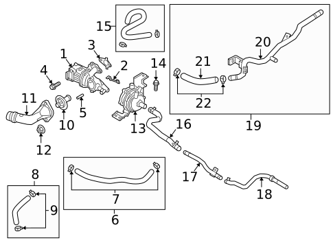 Water Pump for 2017 Hyundai Sonata #0