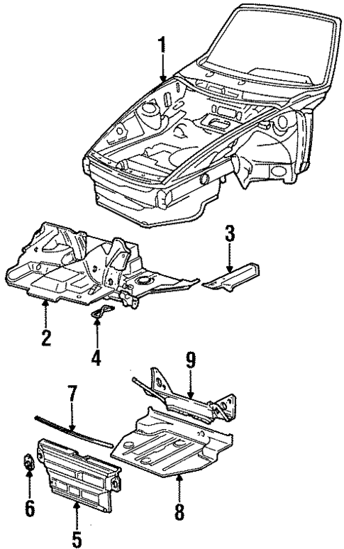 Inner Structure for 1993 Porsche 911 #0