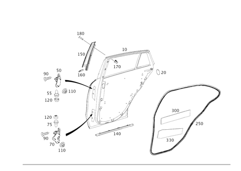 Rear Doors for 2019 Mercedes-Benz GLE63 AMG S #0
