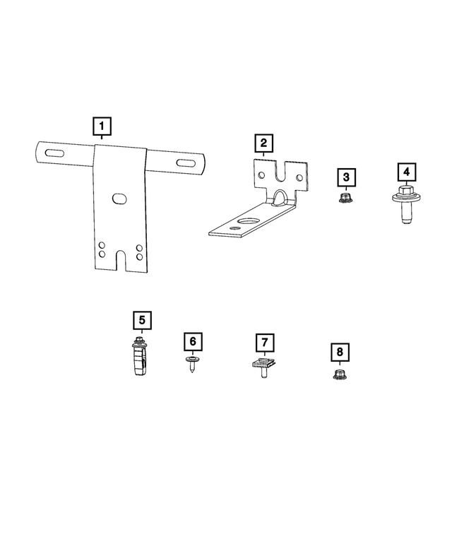 3738921 - Electrical: License Plate Bracket for Mopar Image