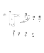 3738921 - Electrical: License Plate Bracket for Dodge: Ram 1500, Ram 2500, Ram 3500 | Ram: 1500, 2500, 3500 Image