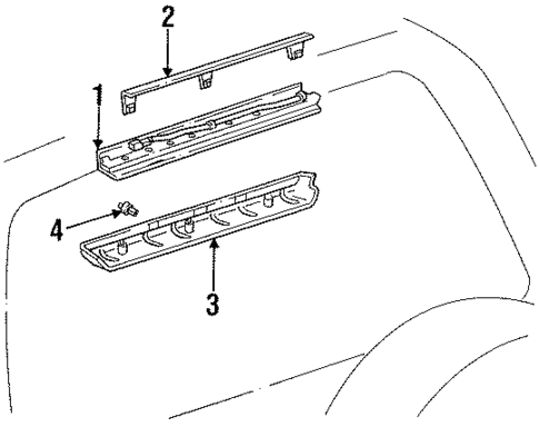 High Mount Lamps for 1997 Toyota Land Cruiser #0