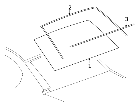 Glass & Hardware - Back for 2009 Pontiac G6 #0