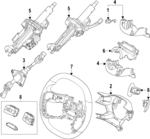 93691N1000RBQ - Steering: Adjuster Switch for Kia: EV9 Image
