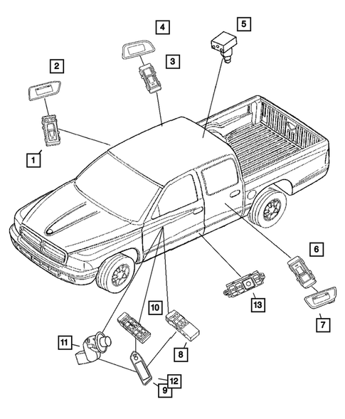 Switches for 2005 Dodge Dakota #1